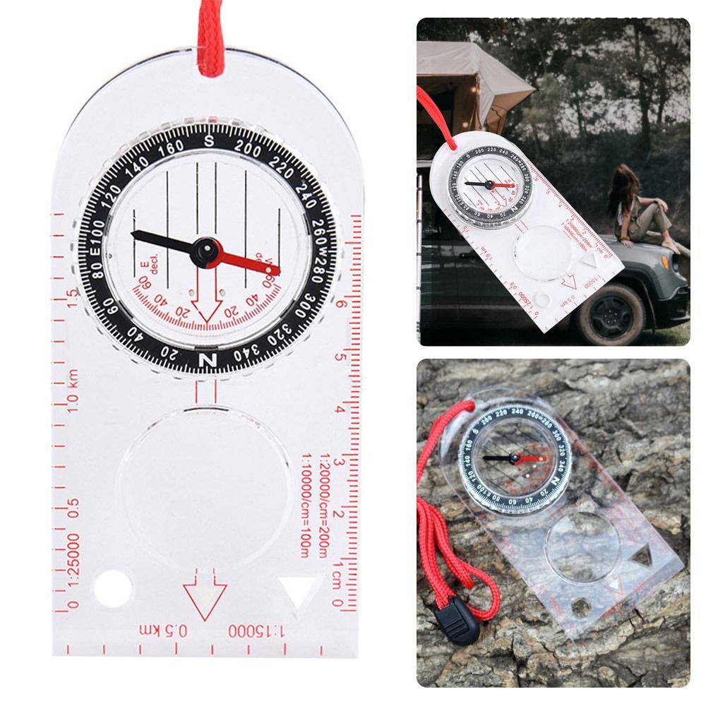 Map Compass Orienteering - Orienteering Baseplate Compass Hiking Camping Maps