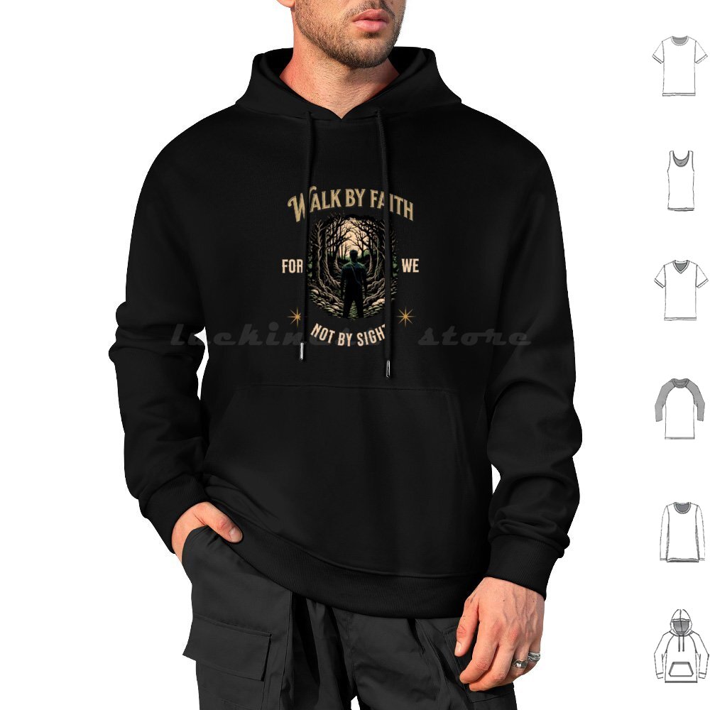 Outdoor Adventure Walks - Walk By Faith Christian Hoodie Cotton