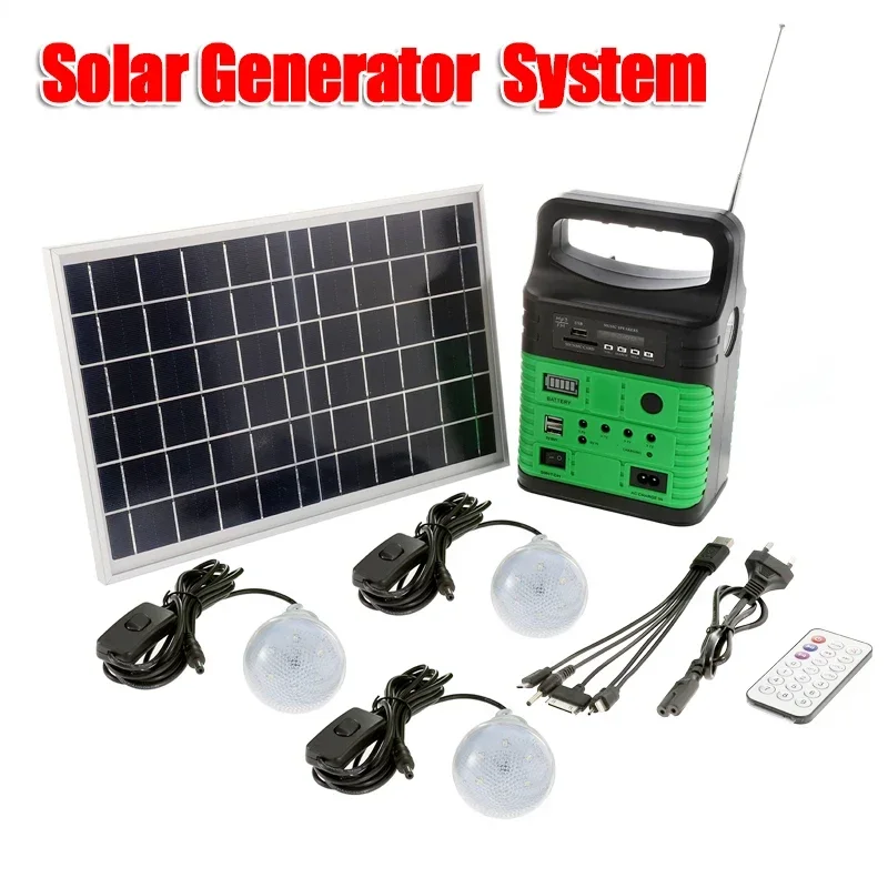 Emergency Radio Solar - Portable Camping Solar Power Generator System