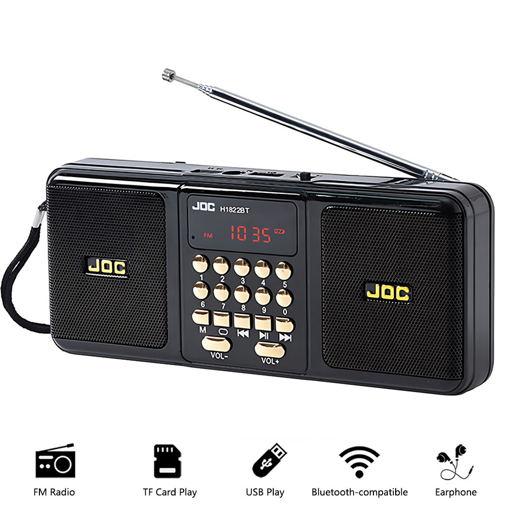 Emergency Radio Solar - Portable Stereo FM Radio Wireless Speakers