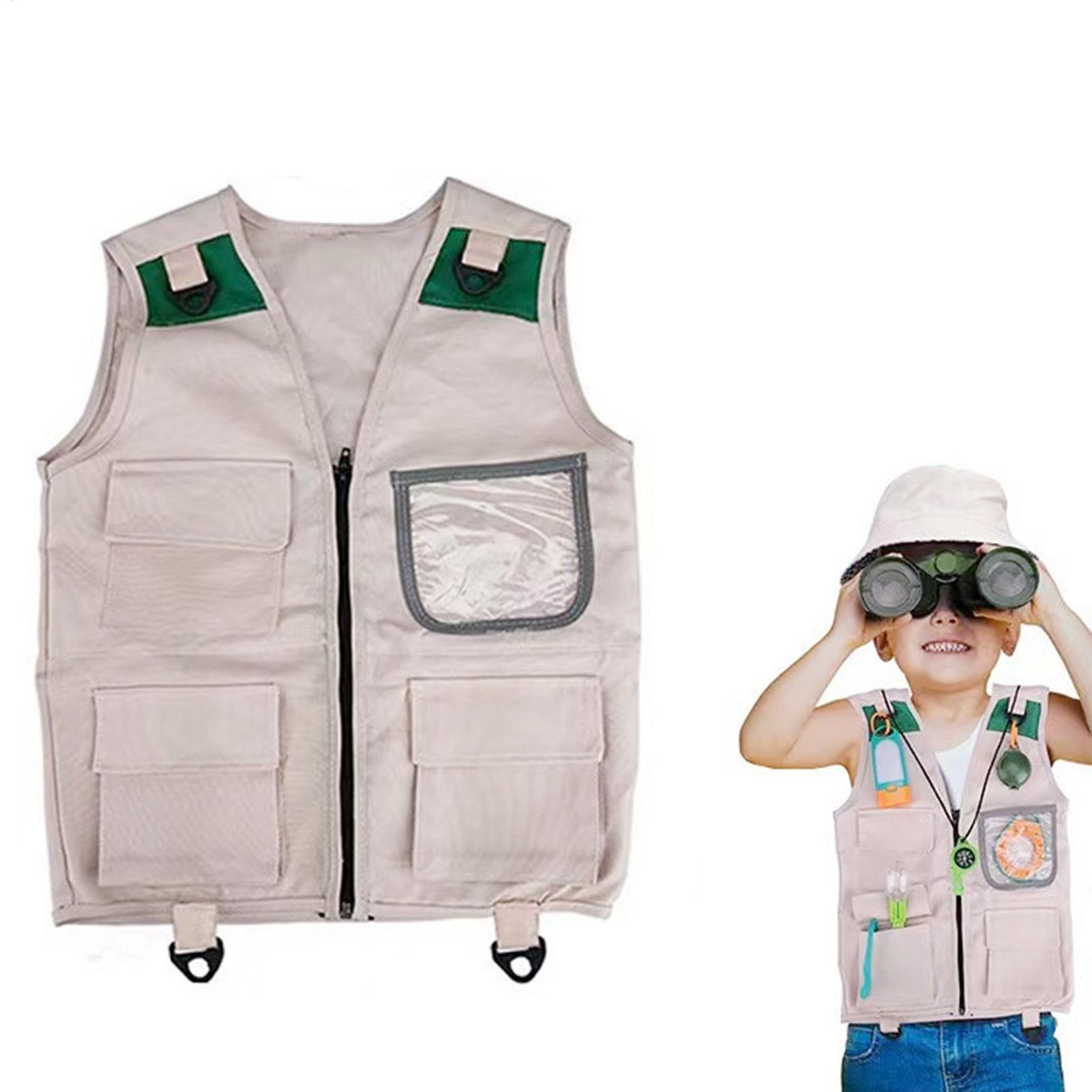 Outdoor Adventure Kids Party - Fishing Vest Children Explorer Vest Outdoor