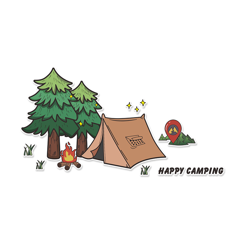 Outdoor Adventure Outlet - Outdoor Camping Tank 300 Car Sticker