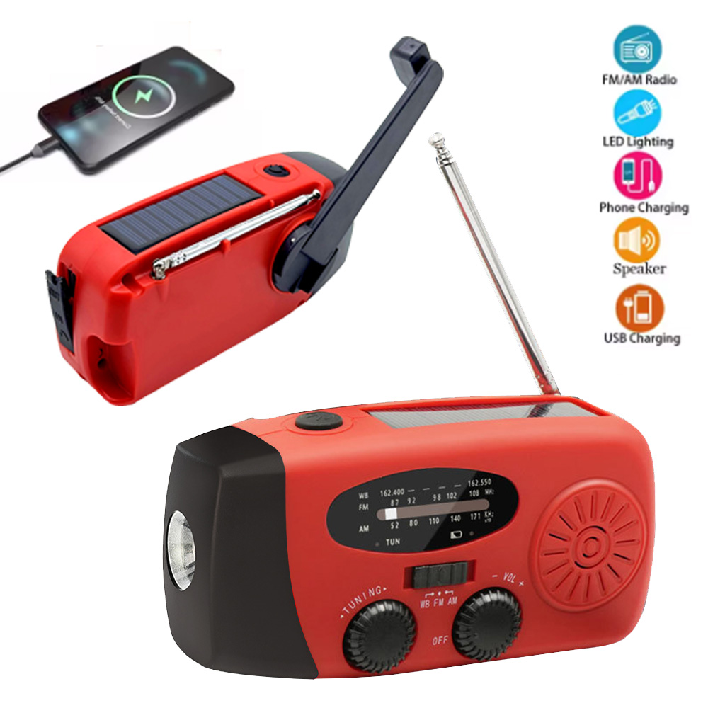 Emergency Radio Solar - Emergency Radio Hand Crank Solar USB