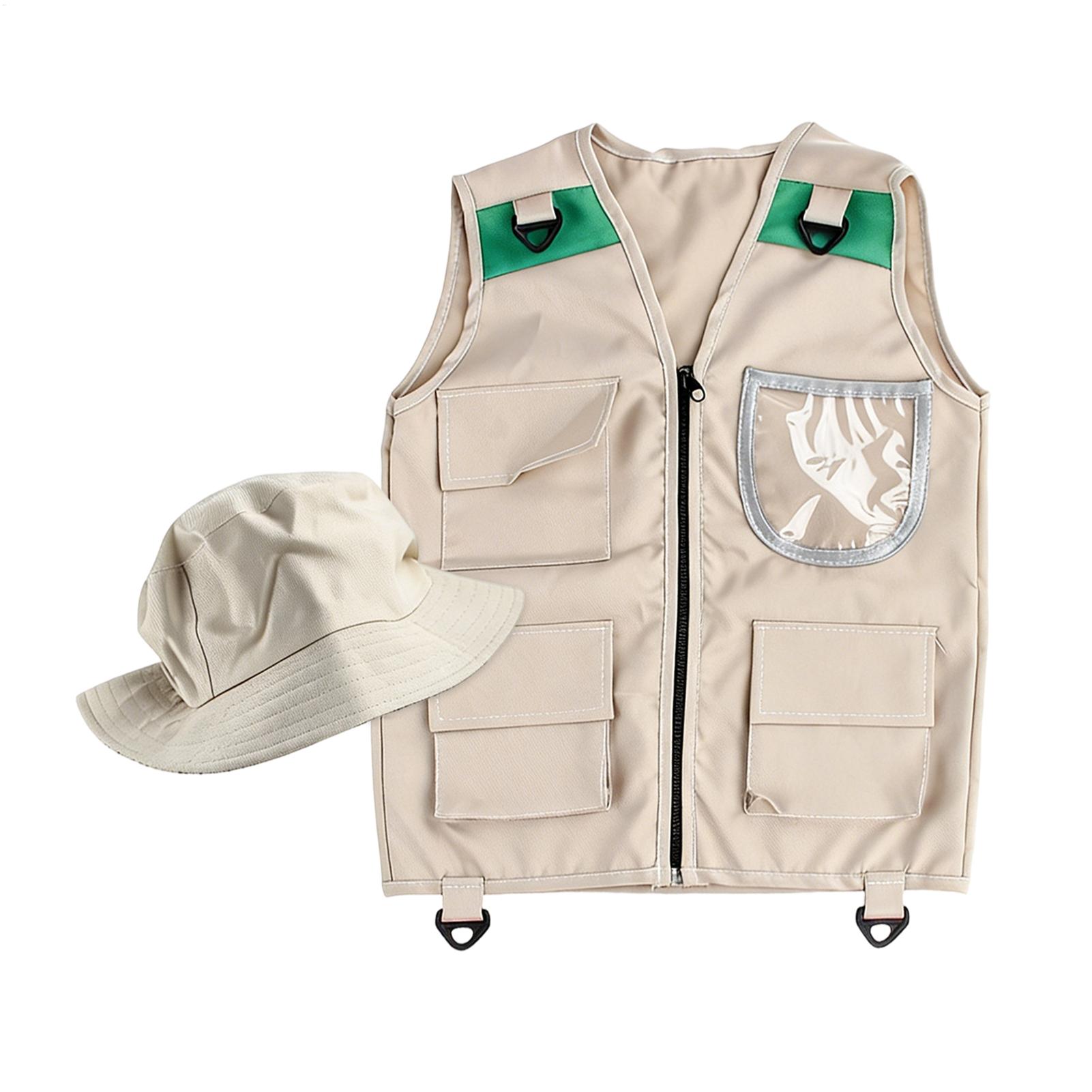 Outdoor Adventure Kids Party - Kids Costume Vest Hat ,Nature Adventures