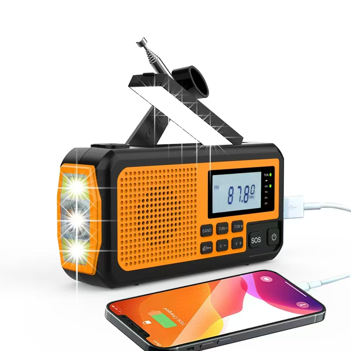 Emergency Radio Solar - For Spanish Christmas Gift Emergency Solar