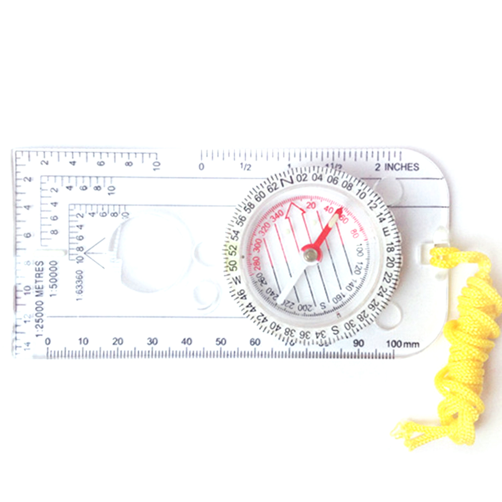 Map Compass Orienteering - Compass Navigation Map Ruler Reading Scouting
