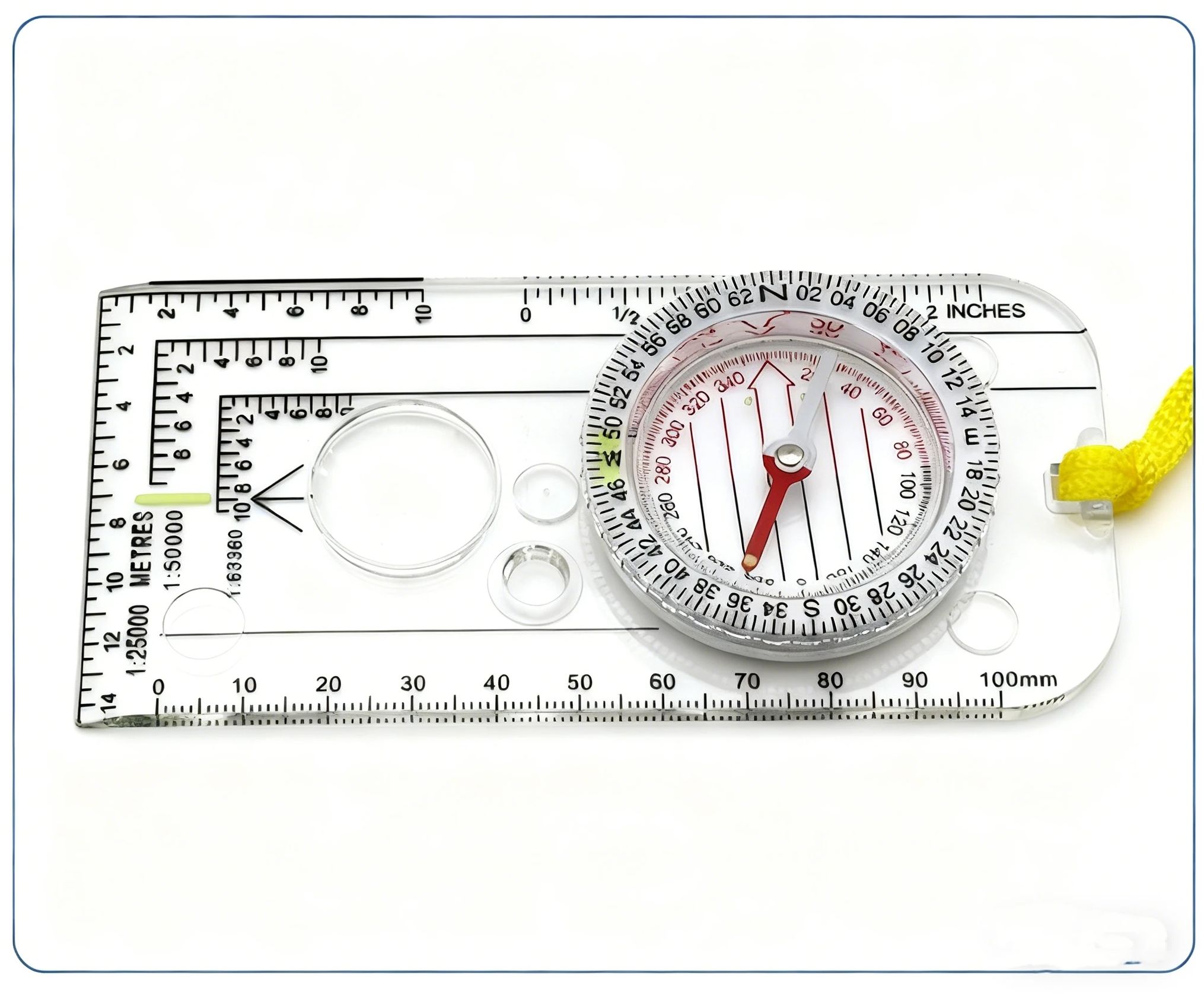 Map Compass Orienteering - Outdoor Orienteering Compass Map Reading Ruler