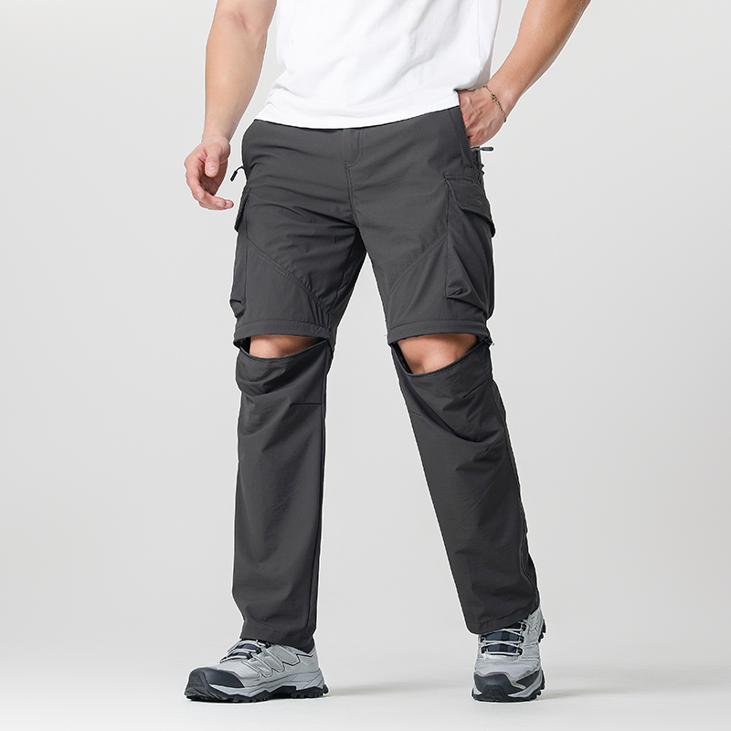 Outdoor Adventure Travel - Men's Cargo Hiking Convertible Pants, Waterproof,