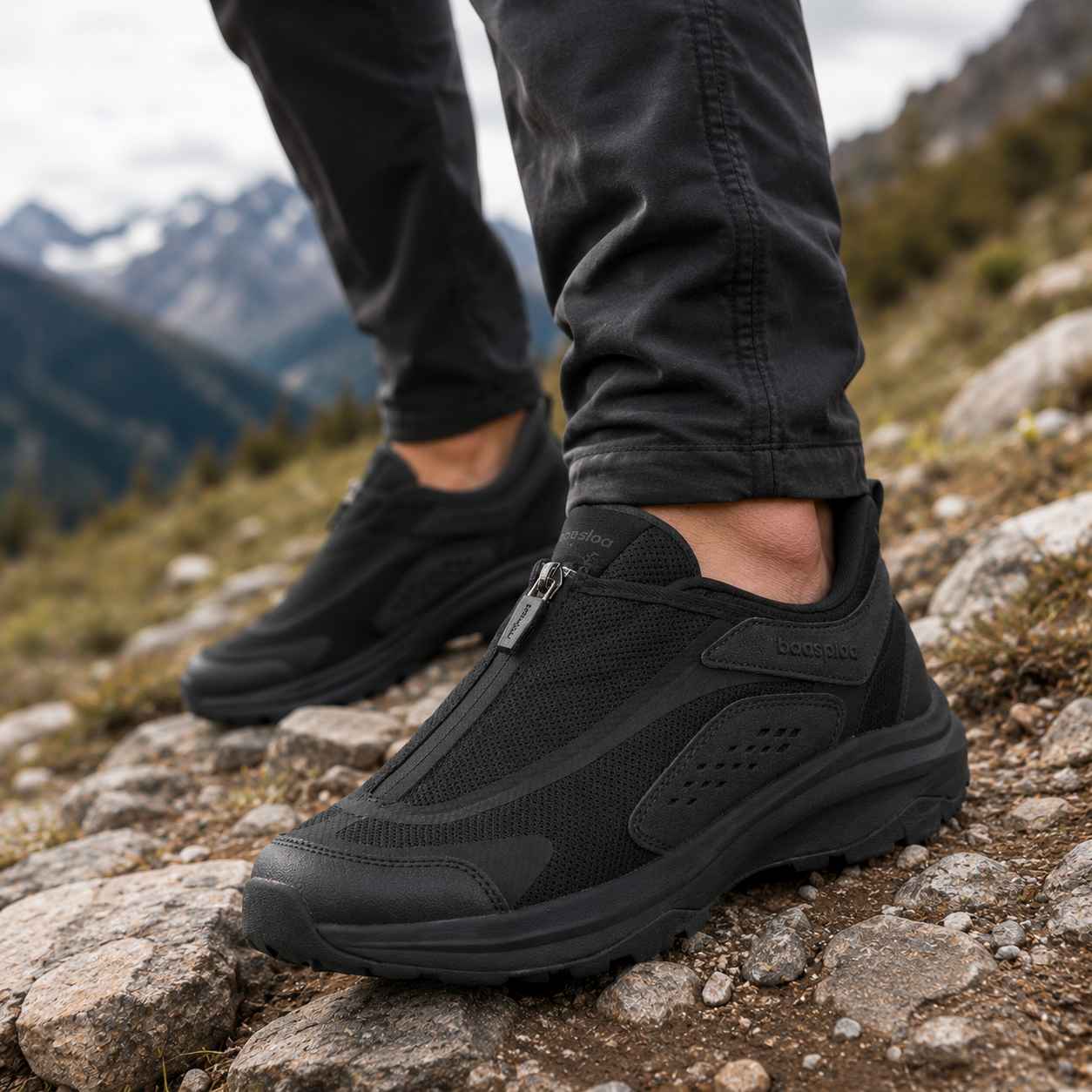 Outdoor Adventure Walks - Baasploa Men's Trail Adventure Trainers Side