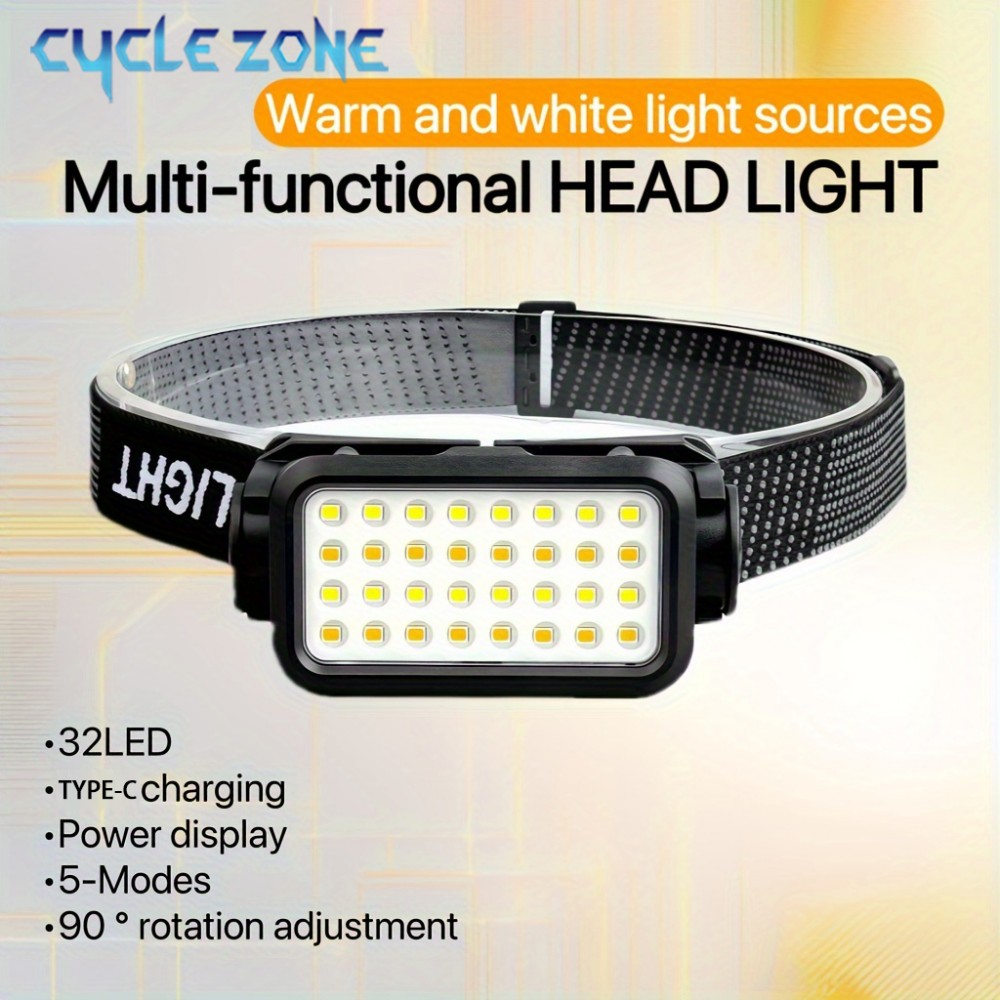 Rechargeable Headlamp with 32  - Outdoor Adventure Walks ulasan dan harga