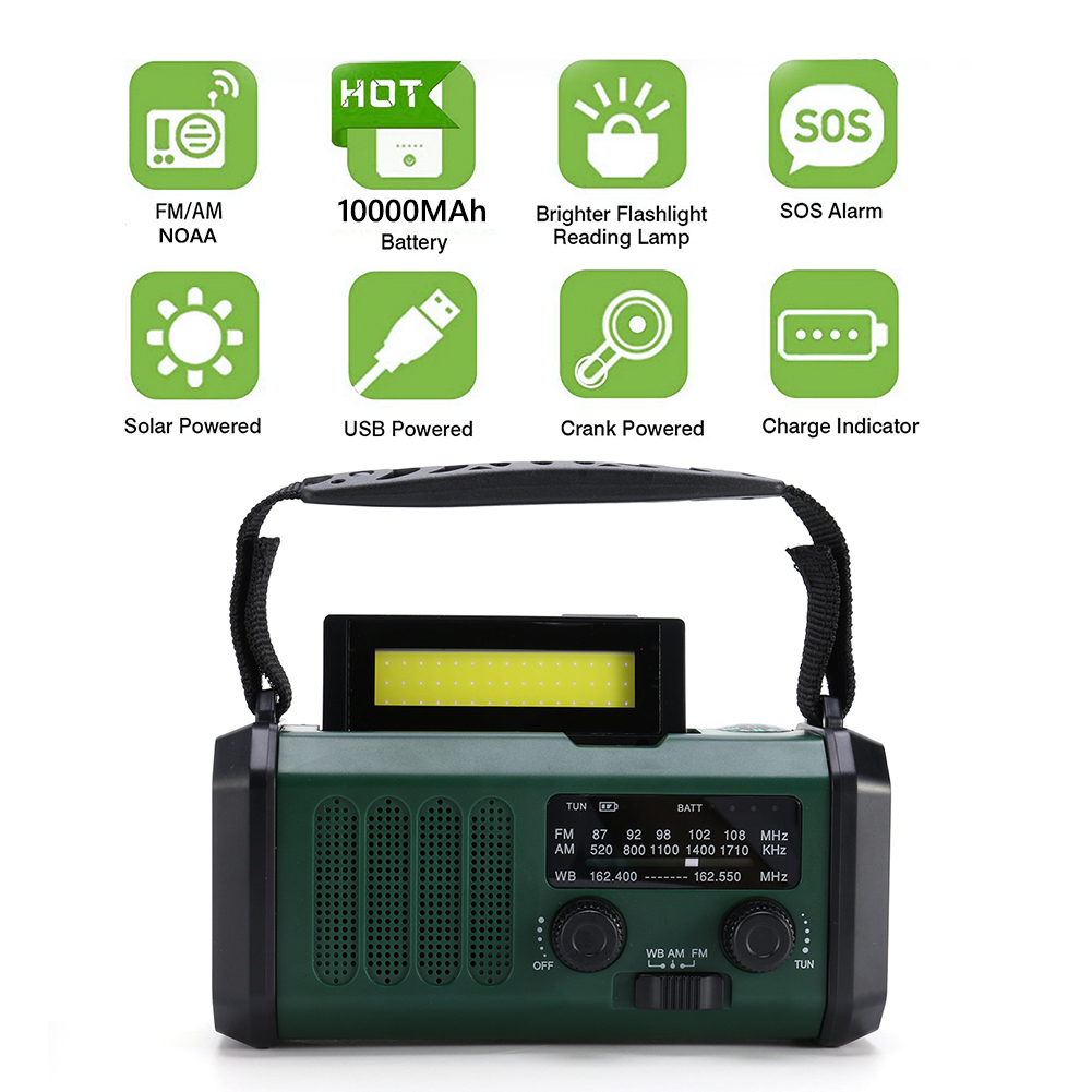 LED Portable Radio AM/FM/WB 10 - Emergency Radio Solar ulasan dan harga