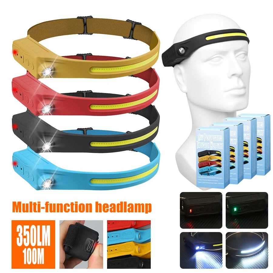 Rechargeable Headlamp 350 Lume - Headlamp Waterproof Rechargeable ulasan dan harga