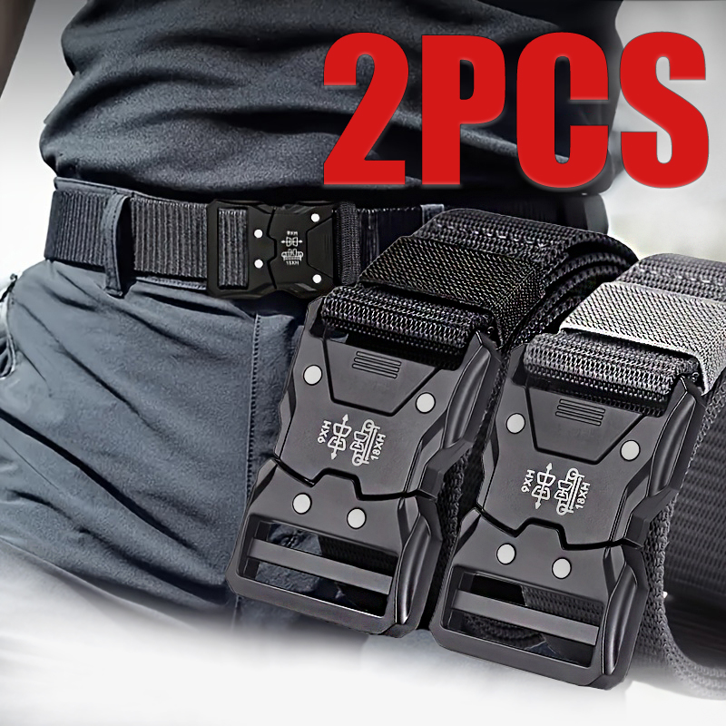 2pcs Fashion Men's Canvas Belt - Outdoor Youth Adventure ulasan dan harga