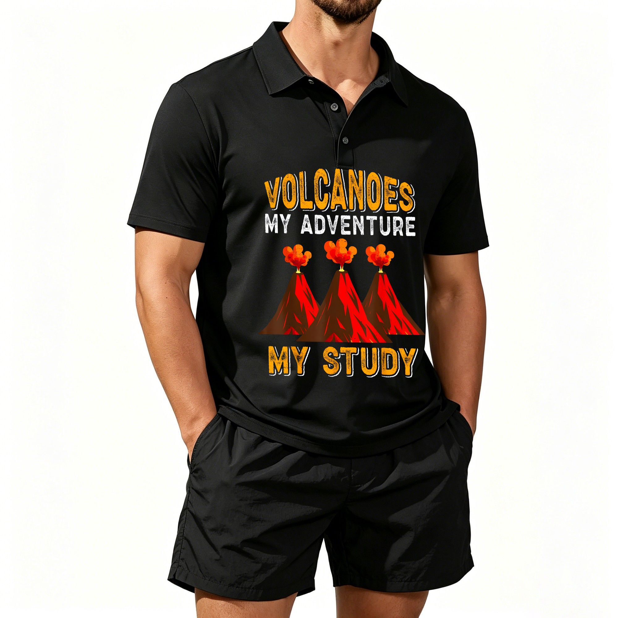 Men's Short-Sleeved Polo Shirt - Outdoor Adventurer ulasan dan harga