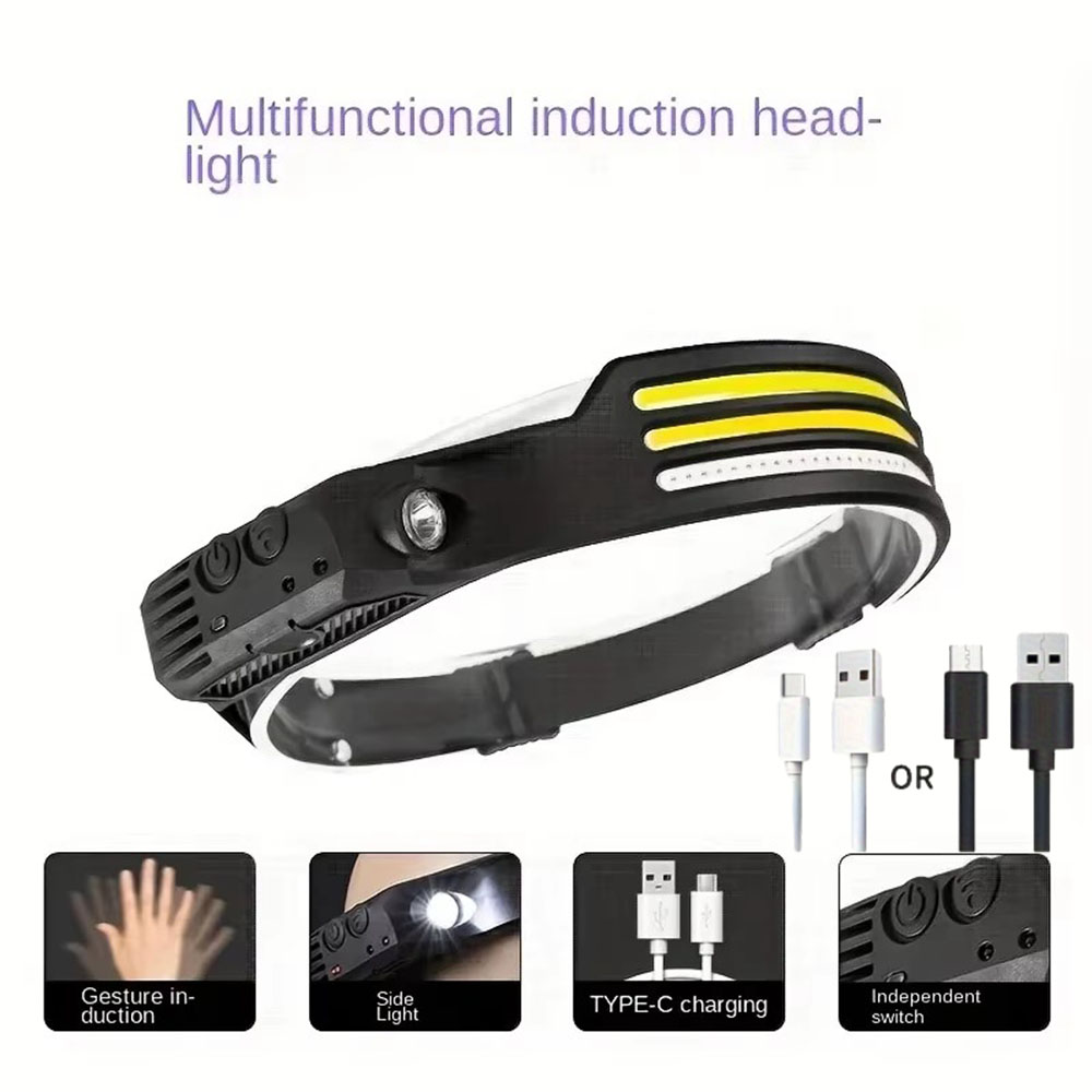 Super Bright Motion Sensor LED - Headlamp Waterproof Rechargeable ulasan dan harga
