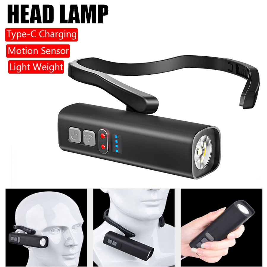 Super Bright Ear Clip Headlamp - Headlamp Waterproof Rechargeable ulasan dan harga