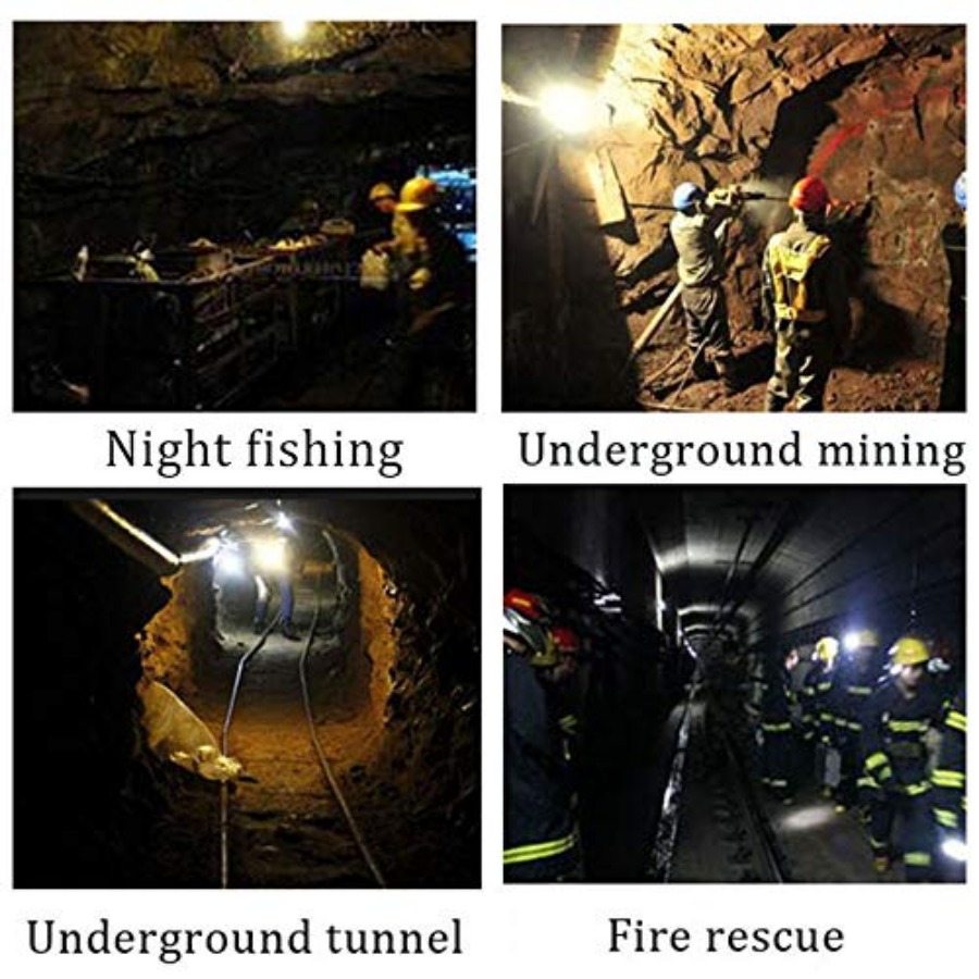 Rechargeable LED Mining Headla - Headlamp Waterproof Rechargeable ulasan dan harga