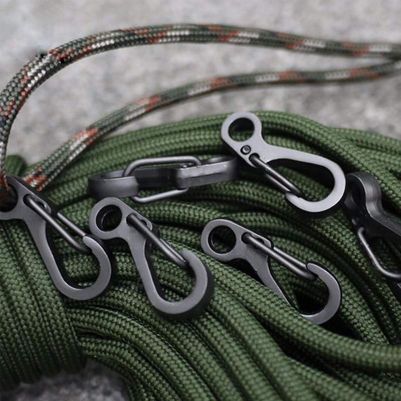 10Pcs/lot Mini Carabiner Parac - Outdoor Adventure Backpack ulasan dan harga