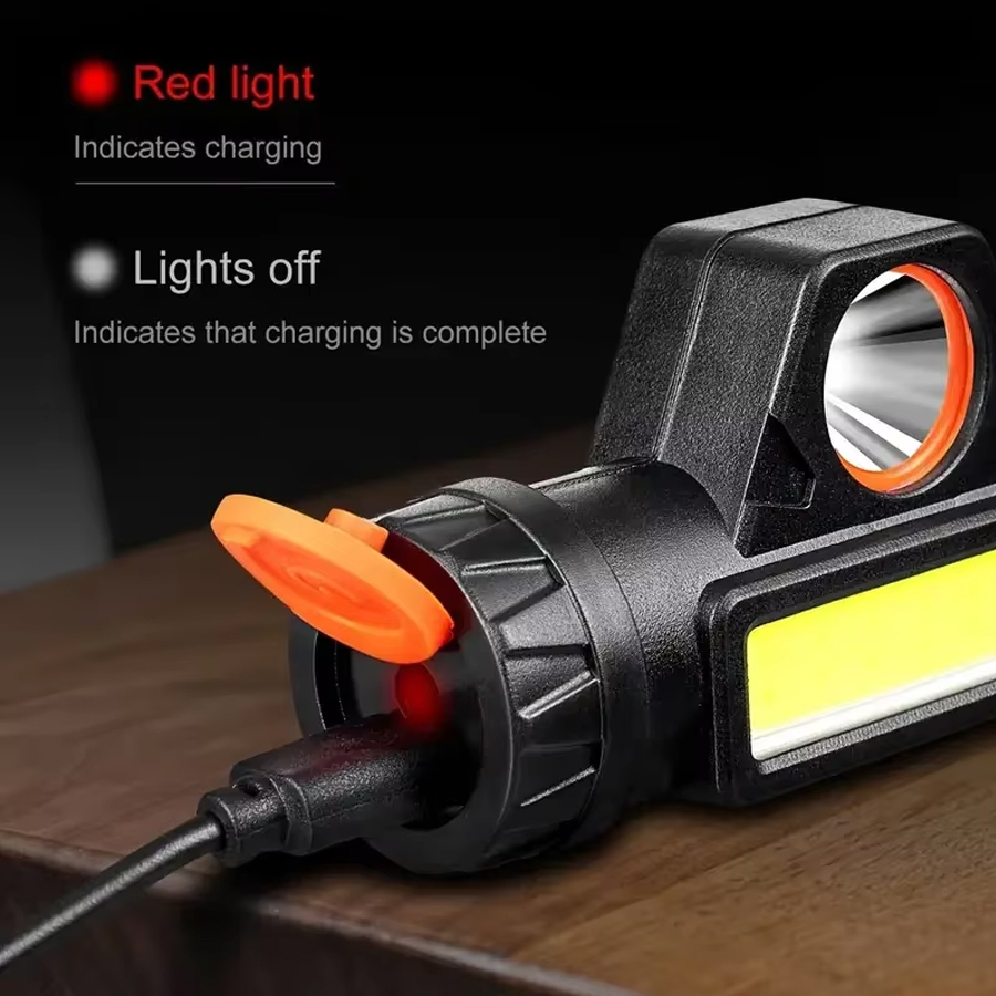 1-3PCS Rechargeable COB LED He - Headlamp Waterproof Rechargeable ulasan dan harga