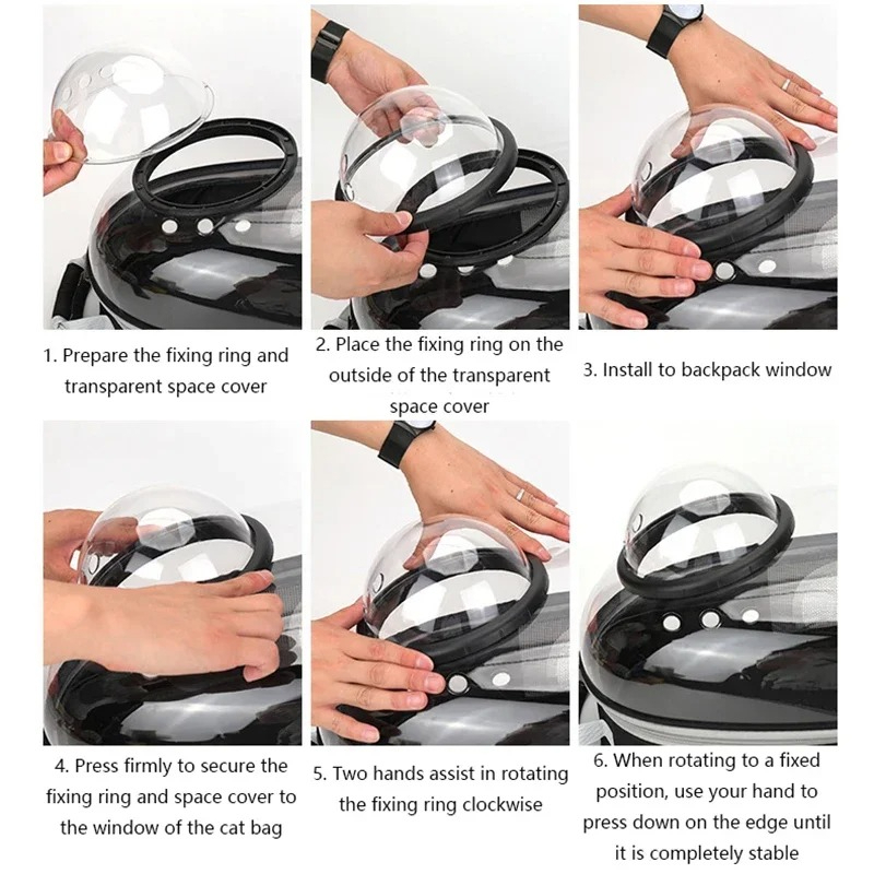 Transparent Space Capsule Pet  - Outdoor Adventure Backpack ulasan dan harga