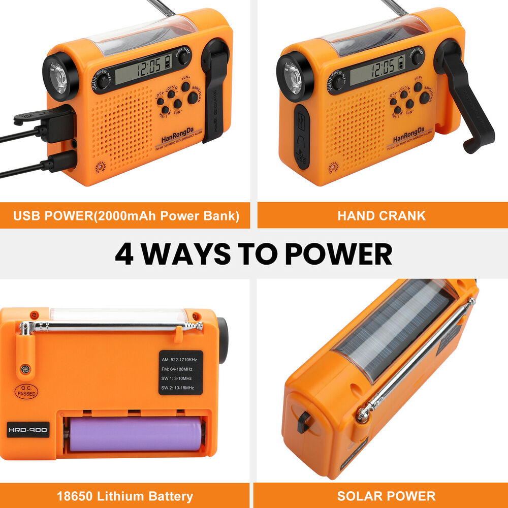Weather Emergency Radio AM/FM/ - Emergency Radio Solar ulasan dan harga