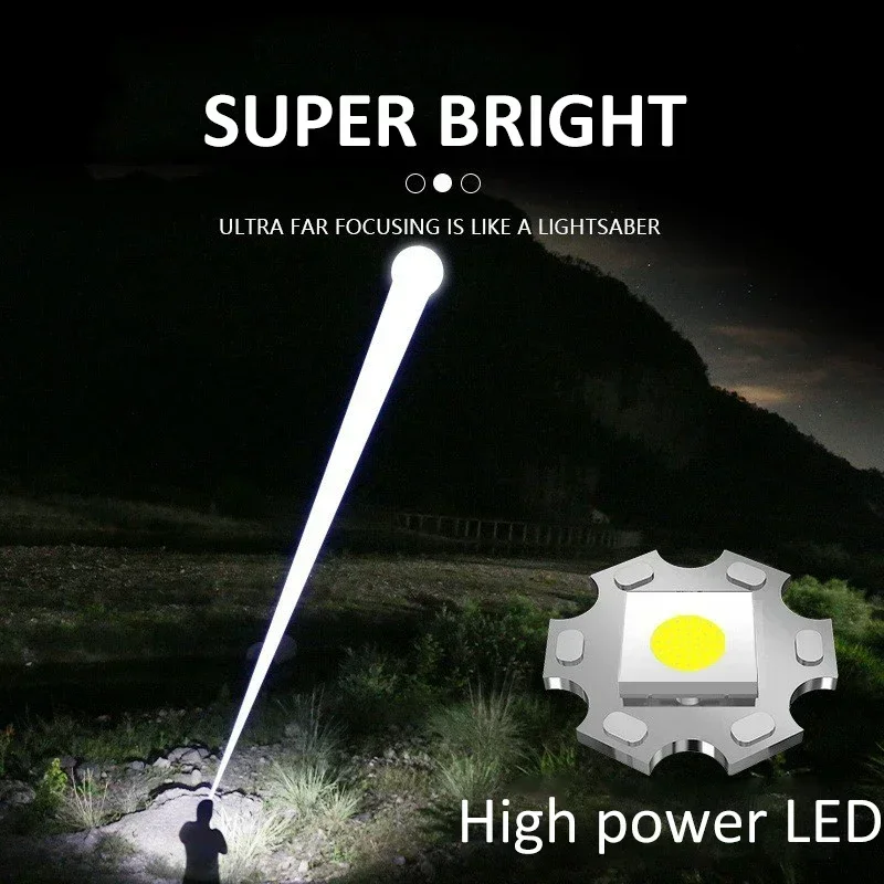 900000LM Powerful LED Flashlig - Outdoor Adventure Travel ulasan dan harga