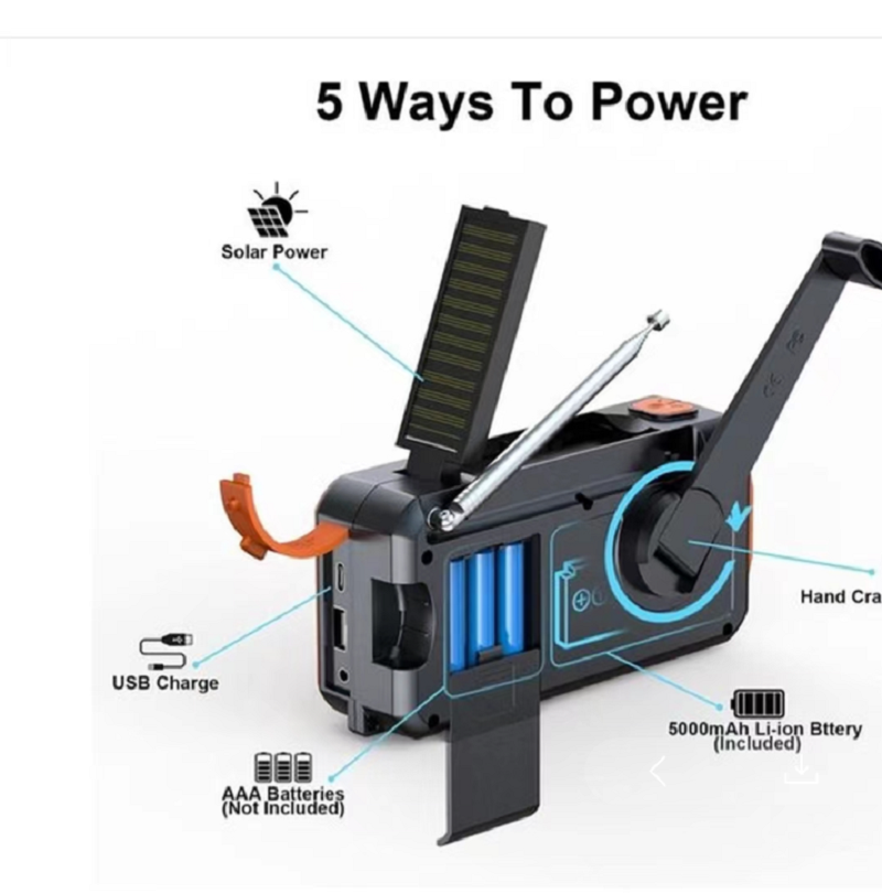 DAB/DAB+/FM Digital Radio with - Emergency Radio Solar ulasan dan harga