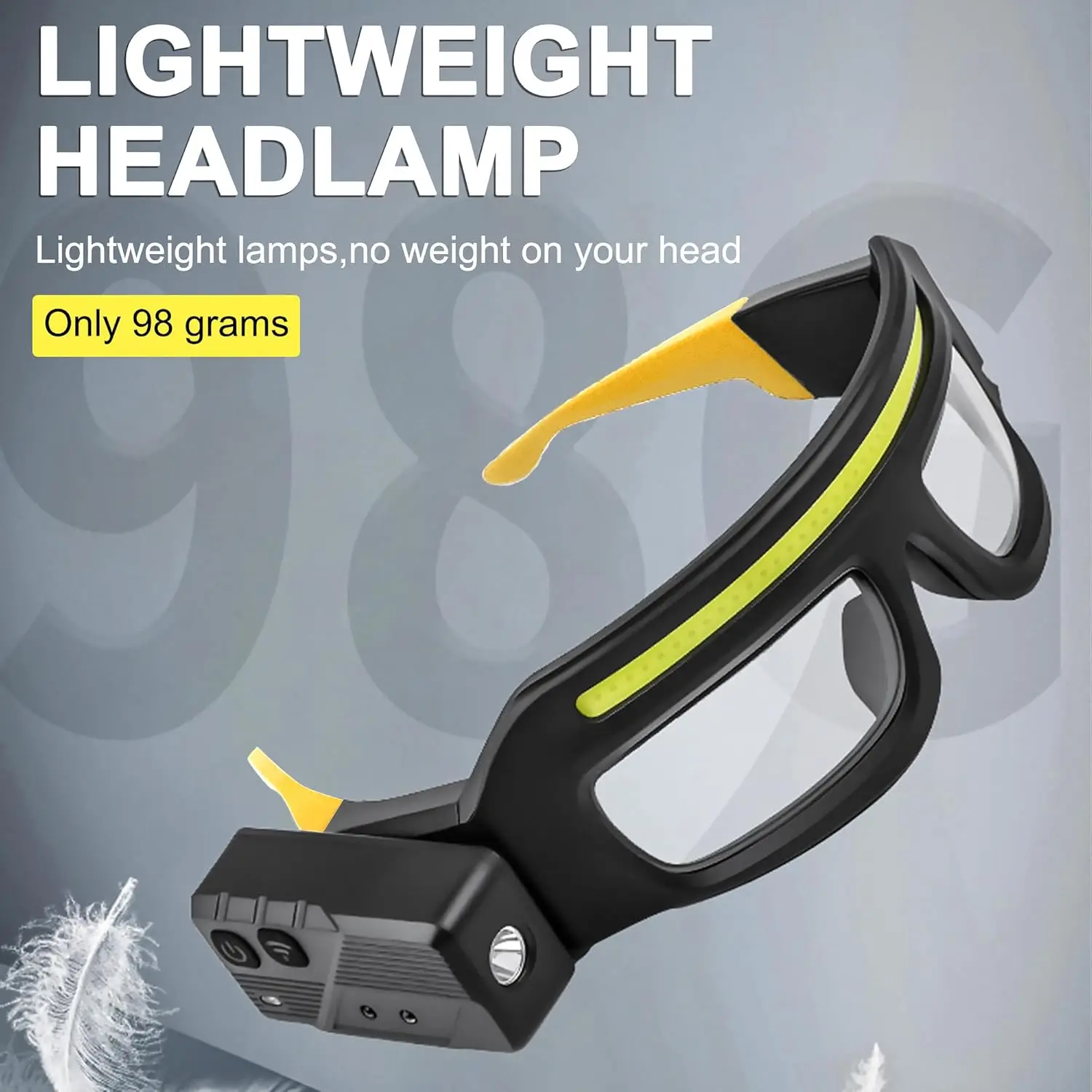 LED Headlamp COB Headlight Wor - Headlamp Waterproof Rechargeable ulasan dan harga