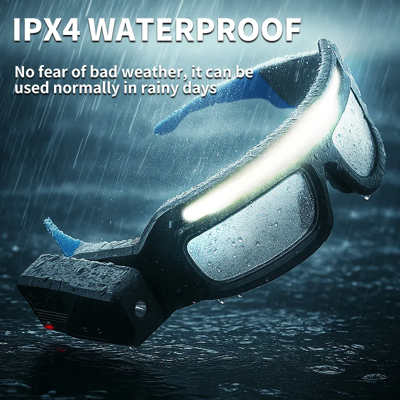 LED Headlamp COB Headlight Wor - Headlamp Waterproof Rechargeable ulasan dan harga