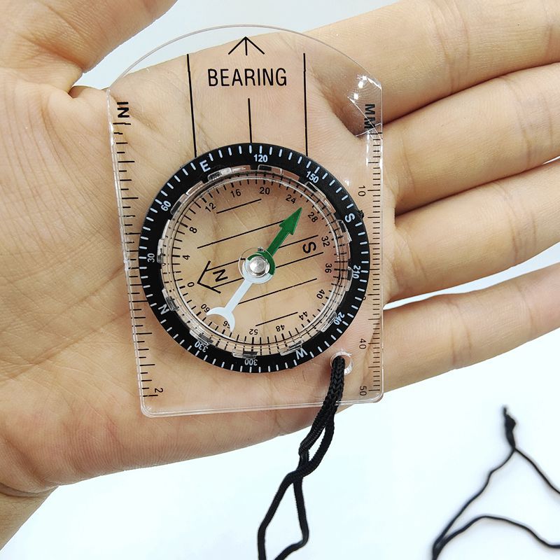 1 PCS New Outdoor Mini Acrylic - Map Compass Orienteering ulasan dan harga