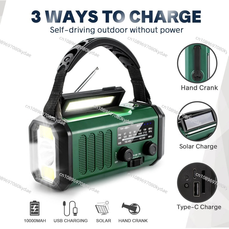 10000/20000mAh Battery Emergen - Emergency Radio Solar ulasan dan harga