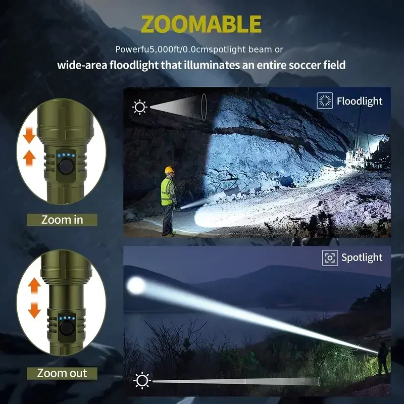Ultra Powerful Flashlight Conc - Outdoor Adventure Travel ulasan dan harga