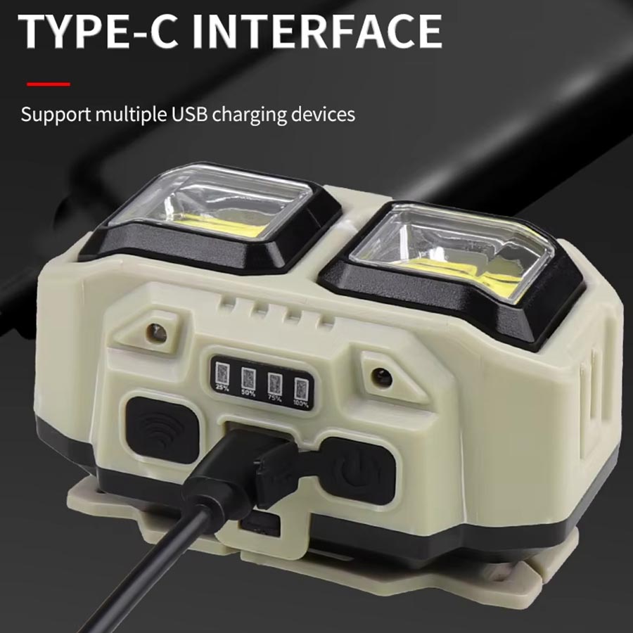 COB LED Headlamp Rechargeable  - Headlamp Waterproof Rechargeable ulasan dan harga