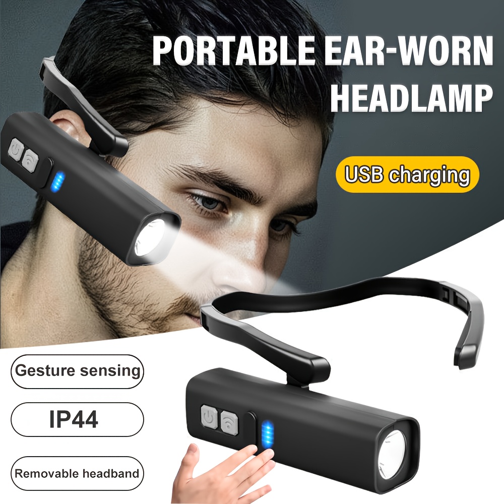 2025 Ear Clip Headlamp– Bright - Headlamp Waterproof Rechargeable ulasan dan harga