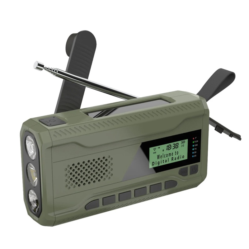 DAB/FM Bluetooth Radio Outdoor - Emergency Radio Solar ulasan dan harga