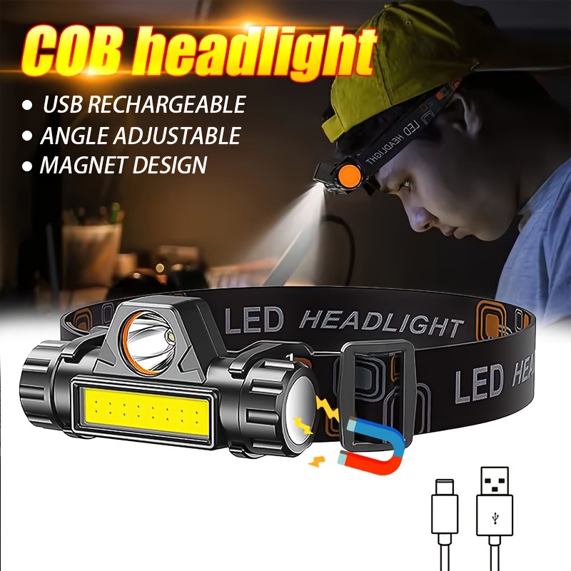 Super Bright Rechargeable COB  - Headlamp Waterproof Rechargeable ulasan dan harga